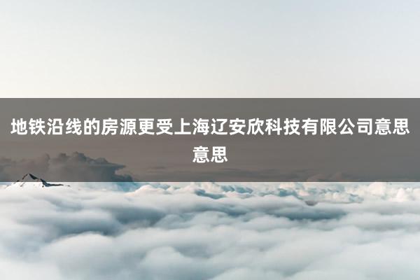 地铁沿线的房源更受上海辽安欣科技有限公司意思意思